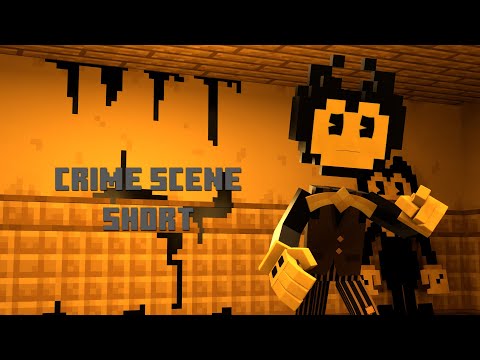ezmiˍx animation - Crime Scene (Minecraft Version Bendy Dark Revival Animation) #short #animation #minecraft #batim