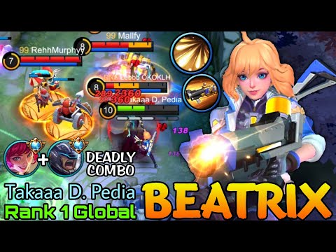 Deadly Supreme Combo! Beatrix Brutal Wesker DMG! - Top 1 Global Beatrix by Takaaa D. Pedia - MLBB