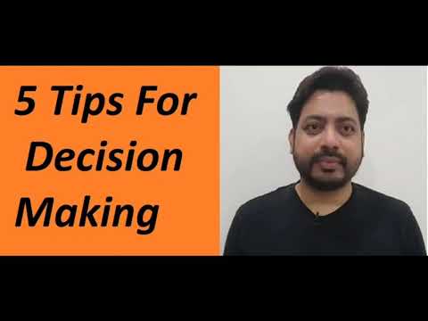 5 tips for decision making 