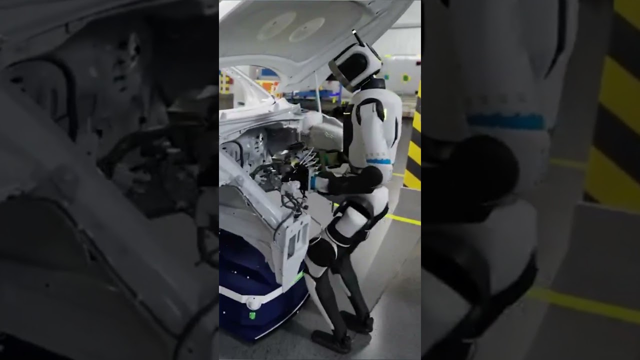 🔥🤖From Lab to Line! See Boston Dynamics Atlas's INCREDIBLE Car Assembly Debut! #RobotSkills #atlas