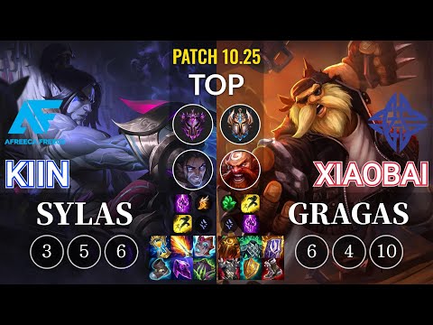 AF Kiin Sylas vs ES Xiaobai Gragas Top - KR Patch 10.25