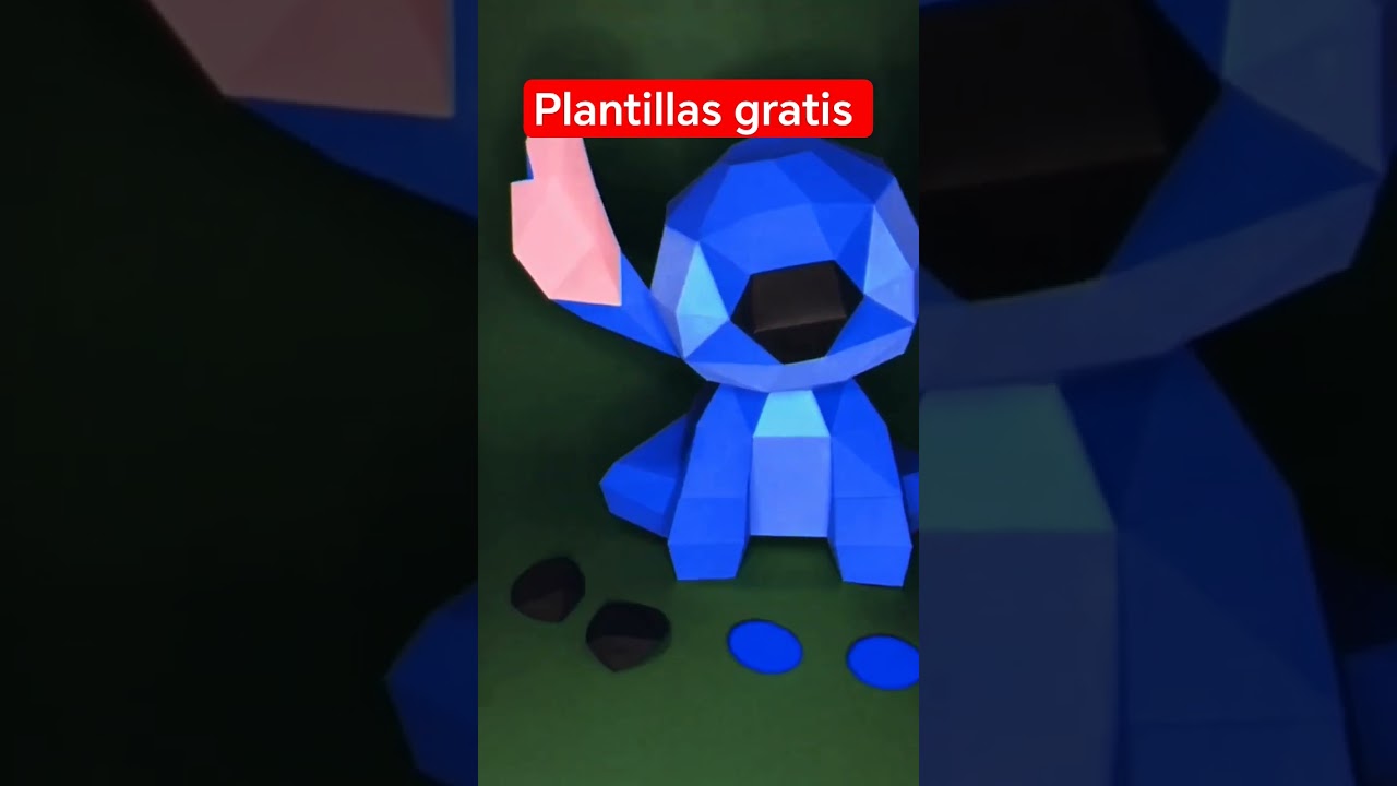 Stitch de papel plantillas gratis #stitch #papelcrafts #paperflower #sportbike