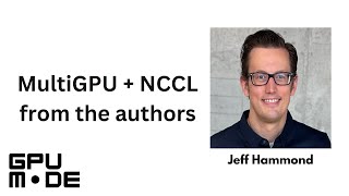 MultiGPU + NCCL from the authors