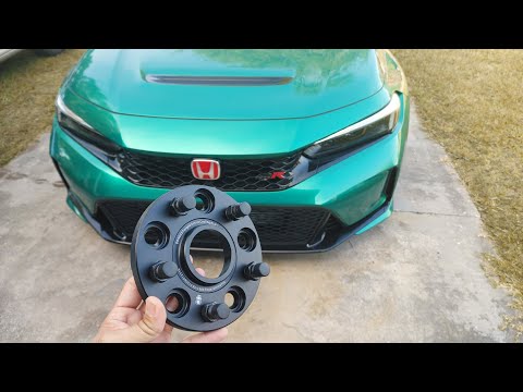 Installing Bonoss 15mm wheel spacers on my 2023 Honda civic TypeR FL5