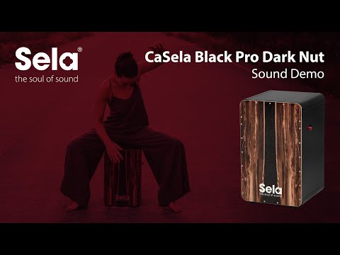 Sela CaSela Pro Snare Cajon - Black/Dark Nut | Sweetwater