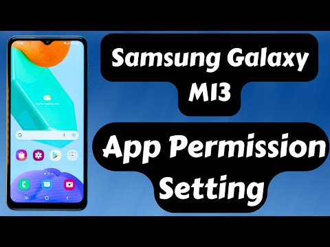 Samsung Galaxy M13 App Permission Setting | how to allow permission to apps in samsung M13