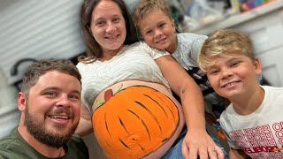 Pregnant Pumpkin Belly Painting!