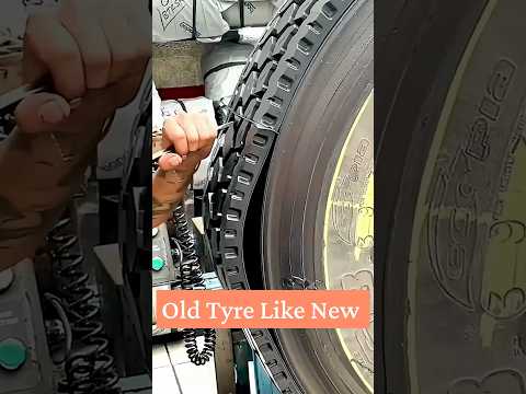 Old Tyre Recycle Like New #shortsfeed #automobile #tecnician #mechanic #ytshorts #shorts