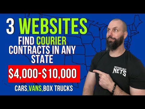 Best 3 Websites To Find Independent Courier Contracts In Any State | $4,000-$10,000 Per Month!!