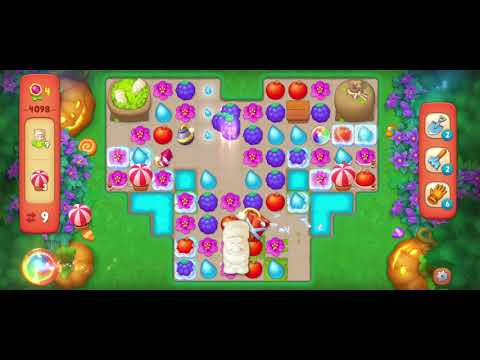 Gardenscapes Level 4098 (Red Level - Hard Level) NO BOOSTER