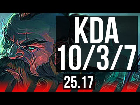 GANGPLANK vs AATROX (TOP) | 700+ games, 10/3/7 | KR Master | 25.17