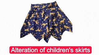 Alteration of children's skirts Diy Sewing Tutorial Full Video