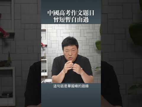 中國高考作文題目 曾短暫自由過