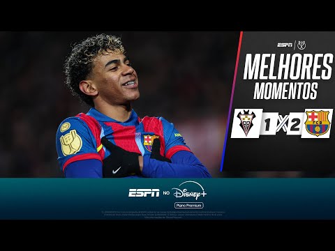 Gols e lances de Albacete Balompié x Barcelona