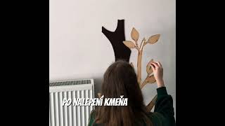 Fából készült családfa a fényképekhez