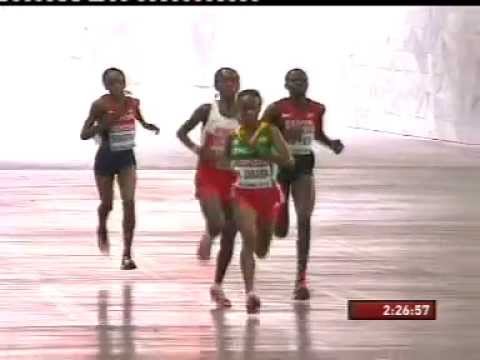 Naisten maraton loppukiri Peking 2015