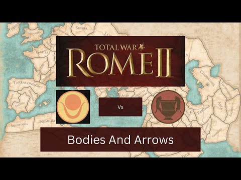 Rome 2 Commentary Kush Vs Nabatea Bodies and Arrows