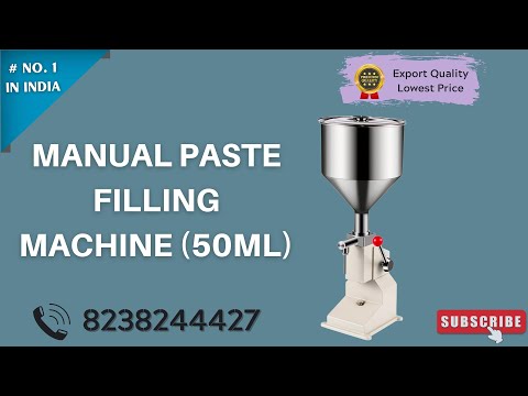 Manual Cream Paste Filling Machine