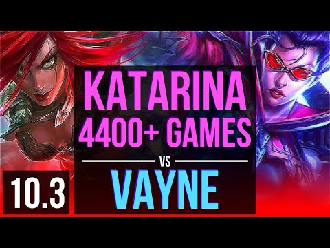 KATARINA vs VAYNE (TOP) | 2.5M mastery points, 4400+ games, Rank 8 Katarina | BR Grandmaster | v10.3