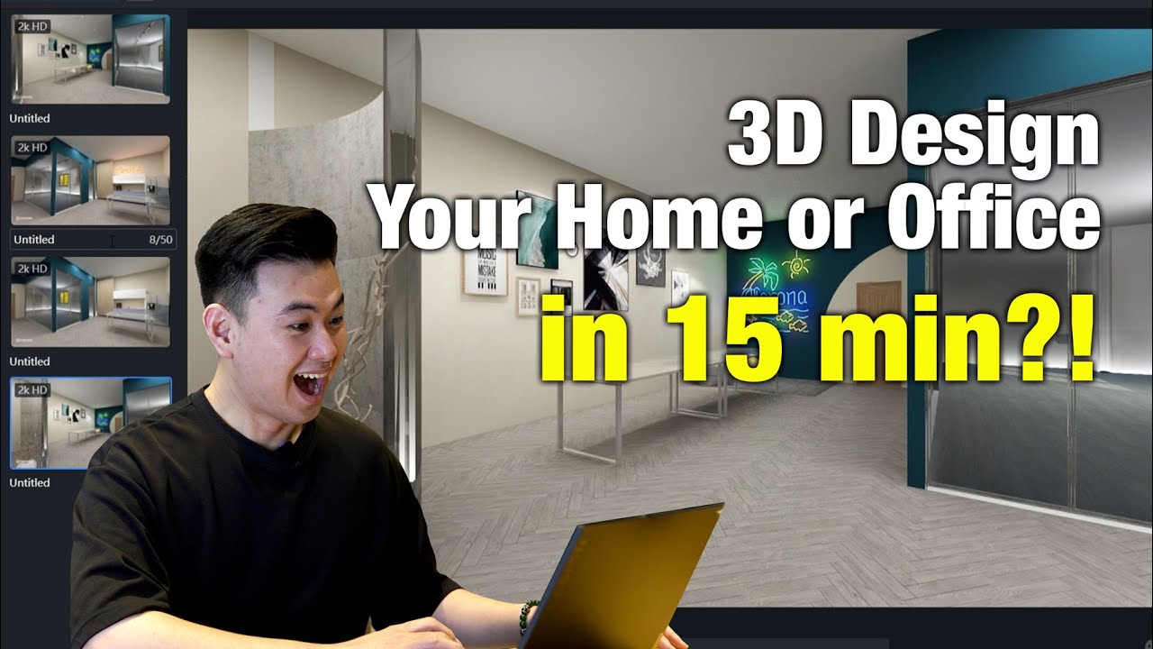 A FREE Program to Design Your Office or Home in 3D! | Office Renovation Series | LoukProp Singapore