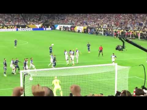 Lionel Messi Amazing Free Kick Goal Copa America - Argentina vs USA Houston 2016