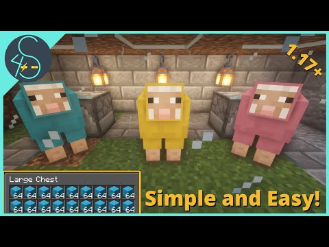 Easiest Automatic Wool Farm [ 1.19+ Unlimited Wool!]