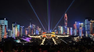 ShenZhen city light show - the world's best