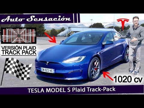 Pueba Tesla Modelo S Plaid Trackpack 2023 . Con 1020 cv y cambios para  disfrutar en el circuito.