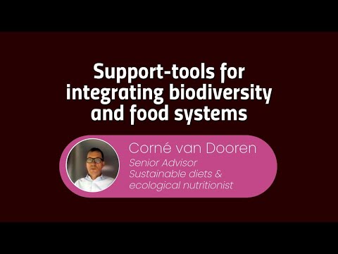 Support tools for integrating biodiversity and food systems