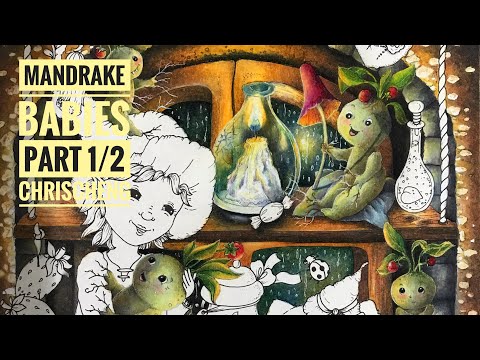 Mandrakes Babies: Part 1/2 - STEP BY STEP COLORING // Chris Cheng