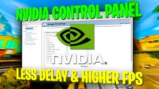 NVIDIA CONTROL PANEL BEST SETTINGS FOR GAMING *Optimize PC For Gaming* IN 2022 ✅