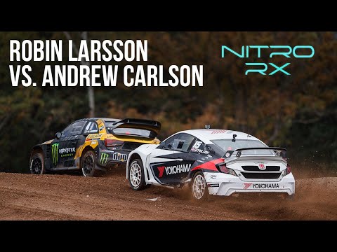 Robin Larsson vs. Andrew Carlson | Nitro Rallycross Battle Bracket Round 2 Day 1