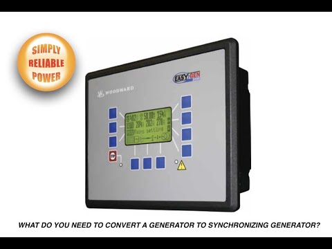 Synchronizing generators - what parts do you need?