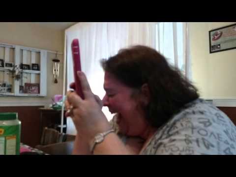 Connie is laughing so hard she can't breathe