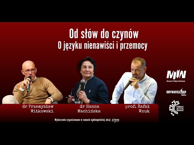 Od słów do czynów. O języku nienawiści i przemocy.