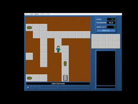 Chip's Challenge 1 Level 141 (Underground) - 968 seconds