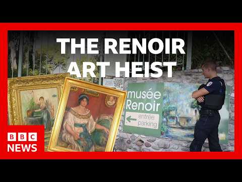 France's latest art heist: the hunt for two missing Renoir paintings | BBC News