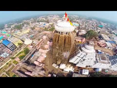 Lord Jagannath Puri Temple Aerial Drone Shot Video