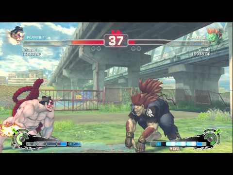 SSF4: tokozan (Honda) VS yosabl (Blanka)