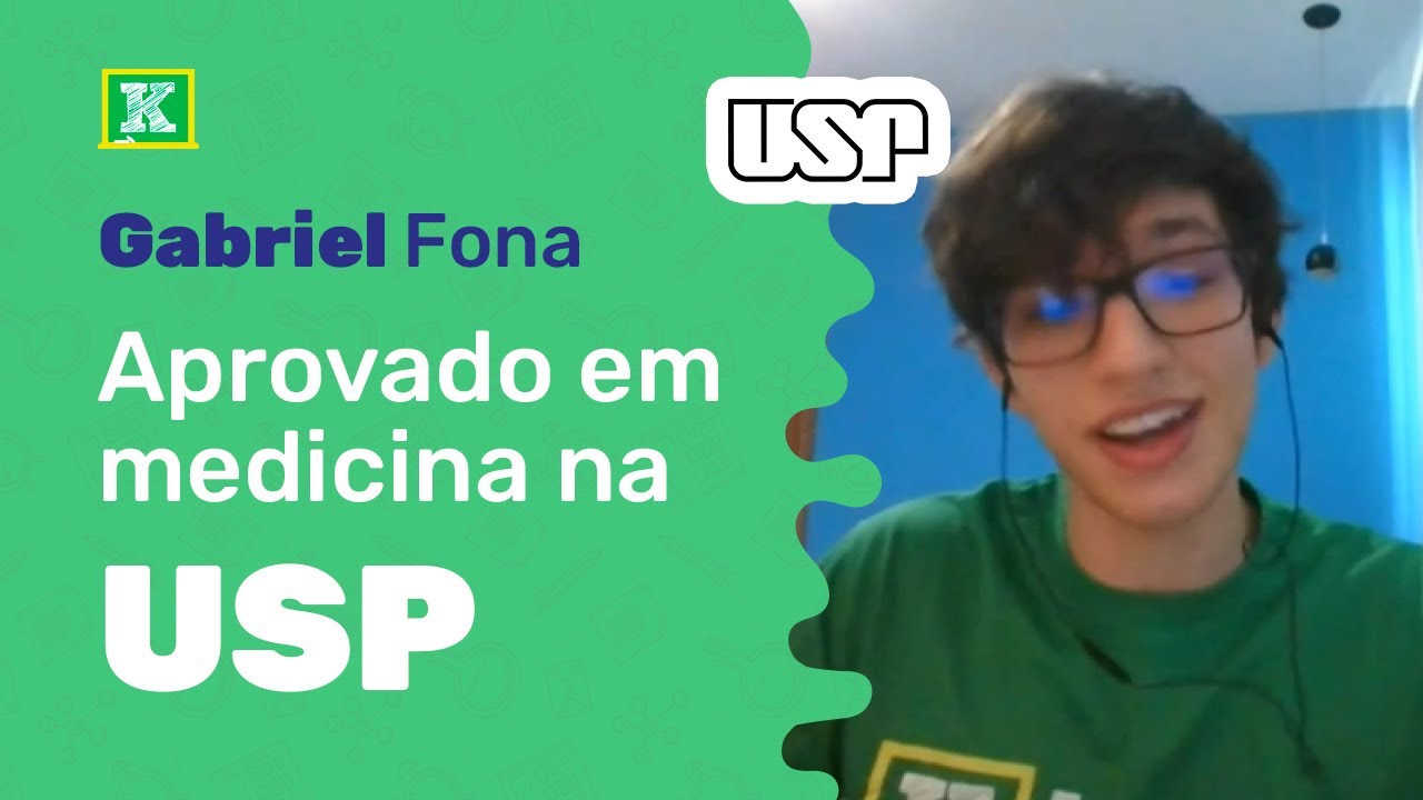 Entrevista com Aprovado | Gabriel Fona, aprovado em Medicina na USP e na Unicamp