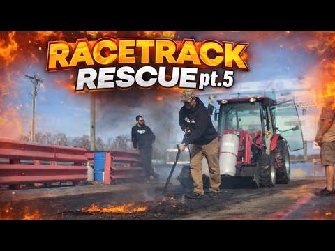 Saving an ABANDONED Racetrack PT. 5 SCRAPING THE RACETRACK!!!