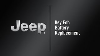 Key Fob Battery Replacement | How To | 2020 Jeep Cherokee