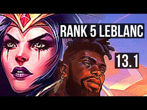 LEBLANC vs K'SANTE (MID) | Rank 5 LeBlanc, 66% winrate, 4/2/8 | TR Master | 13.1