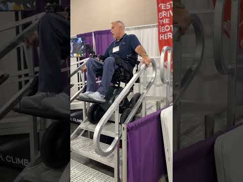 Mobius Mobility showing us how the iBot can go up and down stairs!