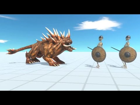 Alien Hellhound vs Skeleton Warrior ARBS 1000 Death Match Animal Revolt Battle Simulator