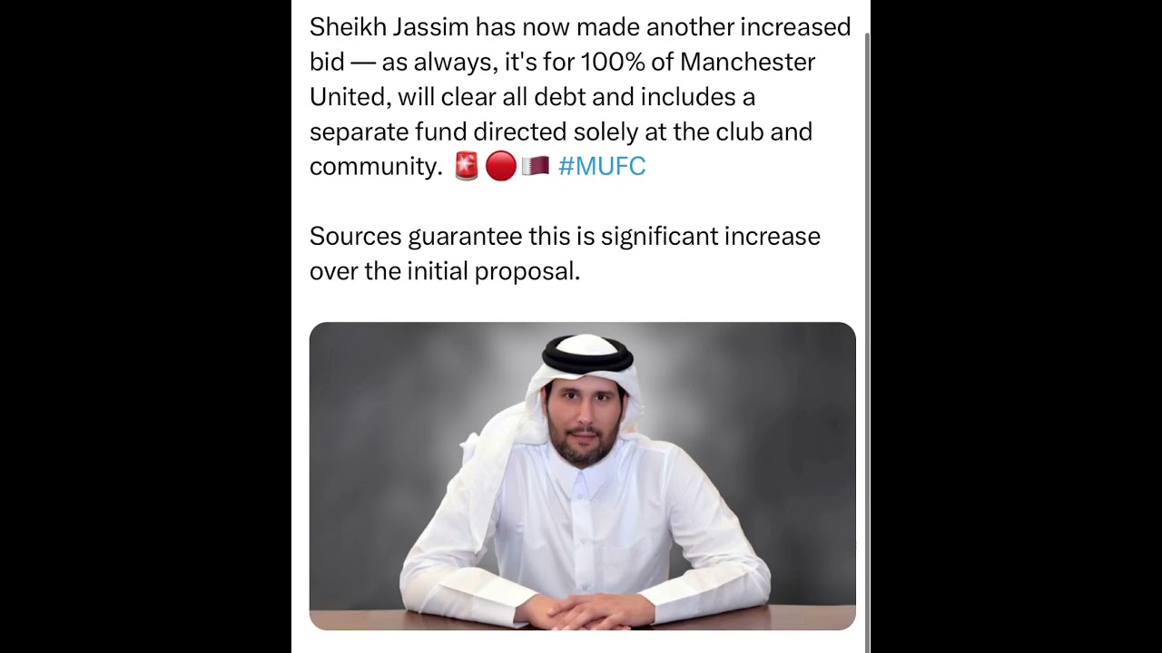 Sheikh Jassim has now made another increased bid - as always