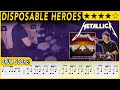 Disposable Heroes Metallica DRUM SCORE Sheet Music 411 DRUMSCRIBE