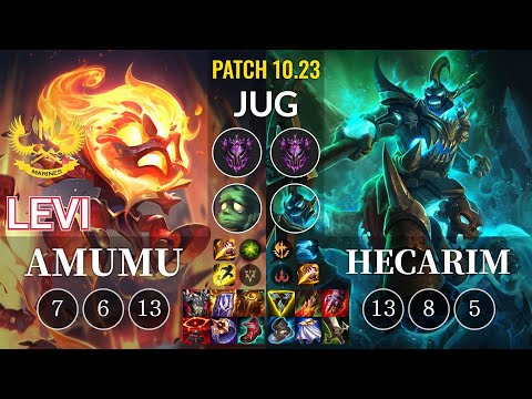 GAM Levi Amumu vs Hecarim Jungle - KR Patch 10.23