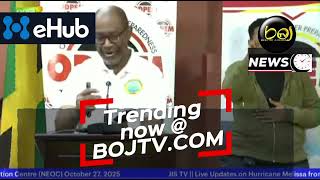 Eye of Hurricane Melissa now approximately 100 miles off the Southern Coast of Jamaica