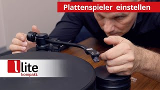 Plattenspieler einstellen: So geht’s - lite Tutorial